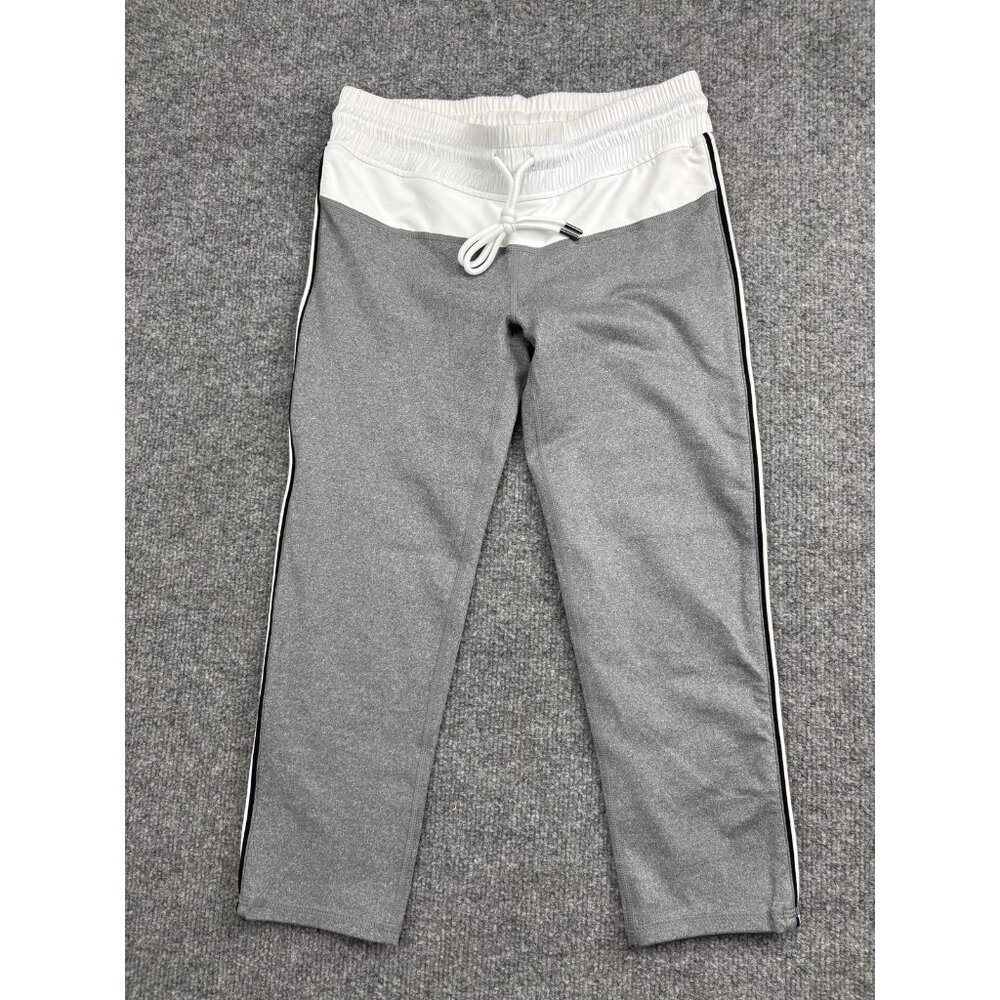 Fabletics Jogger Pants Womens XS Gray White Athletic Track Lounge Casual